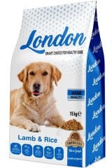 LONDON KUZU ETLİ & PİRİNÇLİ YETİŞKİN KÖPEK MAMASI