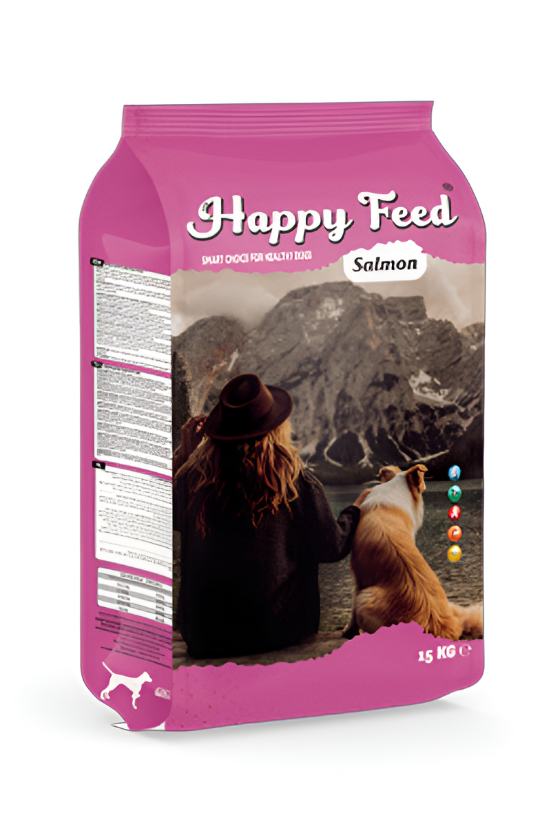 New Happy Feed Somonlu Yetişkin Köpek Maması 15 Kg
