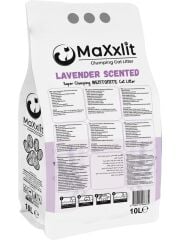 MaXxlit Lavanta Kokulu Topaklanan Bentonit Kedi Kumu (2 Adet x 10 Lt.)
