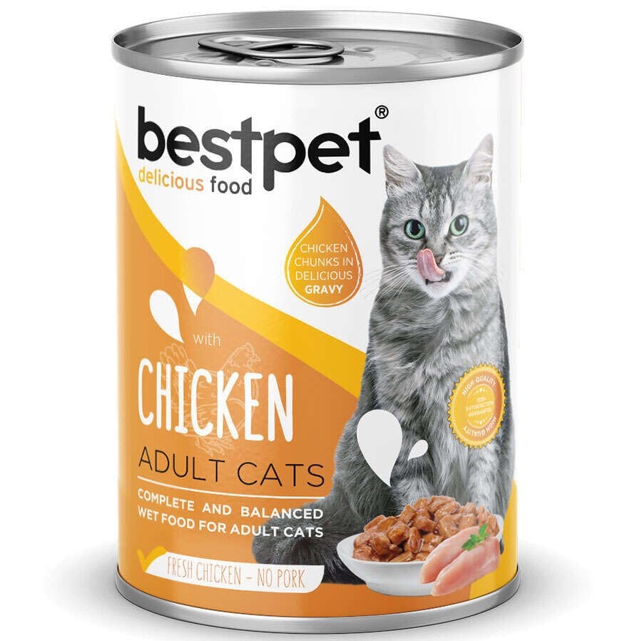 Bestpet Gravy Parça Tavuk Etli Kedi Konservesi 400 Gr - 24 Adet