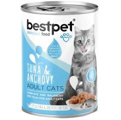 Bestpet Gravy Tuna Anchovy Parça Ton ve Hamsili Kedi Konservesi 400 Gr - 24 Adet